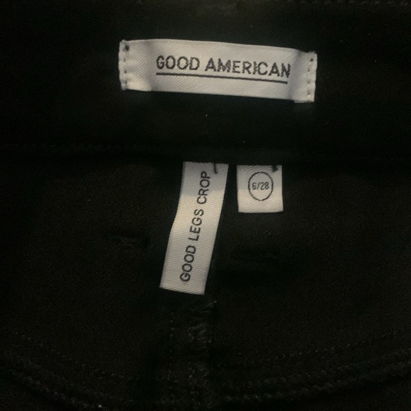 Good American Faux Suede Good Legs Crop Pants - Size 6 - Picture 2 of 10